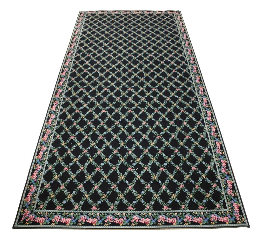 Appraisal: RUG Stark custom carpet ' x ' room size black