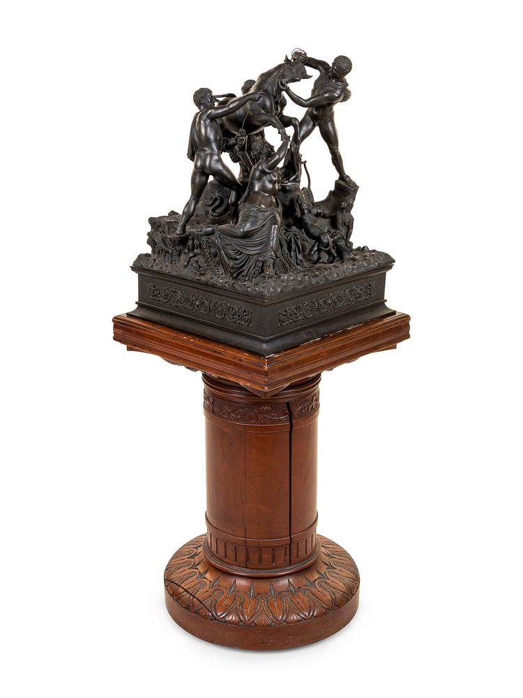 Appraisal: An Italian Bronze Figural Group After the Antique An Italian