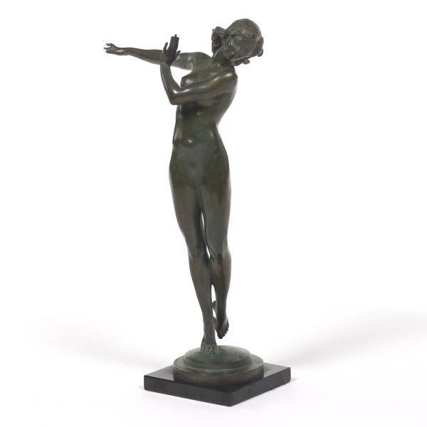 Appraisal: HARRIET WHITNEY FRISHMUTH AMERICAN - - Allegra bronze statue of