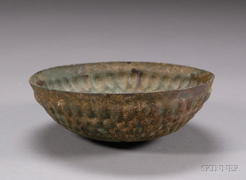 Appraisal: Bronze Bowl Luristan northwest Persia nd millennium B C repousse