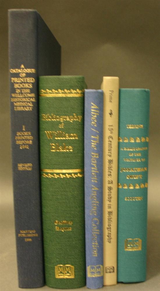 Appraisal: Books about Books Bibliographies Titles Martino facsimile editions vo to