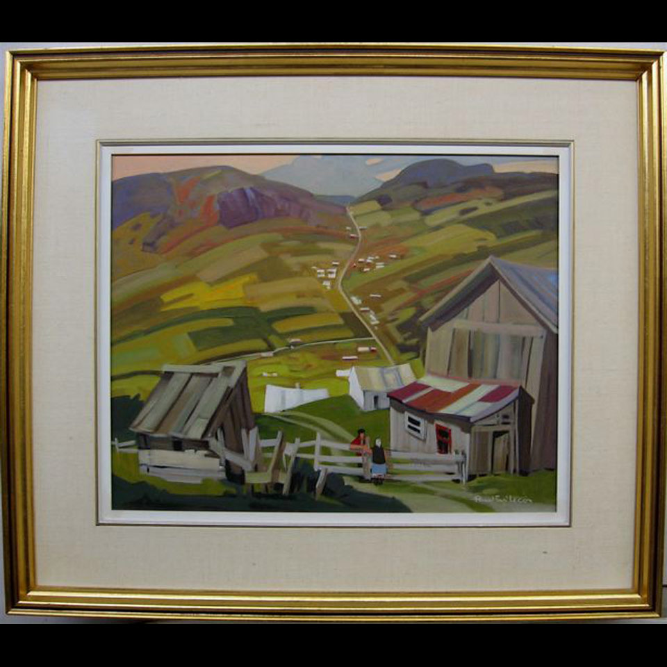 Appraisal: PAUL TEX LECOR - CANADIAN EBOULEMENT CHARLEVOIX OIL ON CANVAS