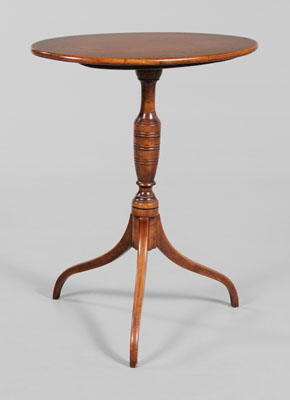 Appraisal: American Federal Tilt-Top Candle Stand probably New England early th