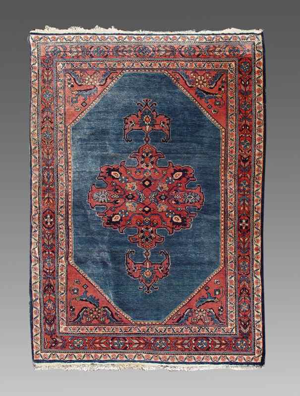 Appraisal: BEAUTIFUL SEMI-ANTIQUE N W PERSIAN HAND KNOTTED WOOL RUG '