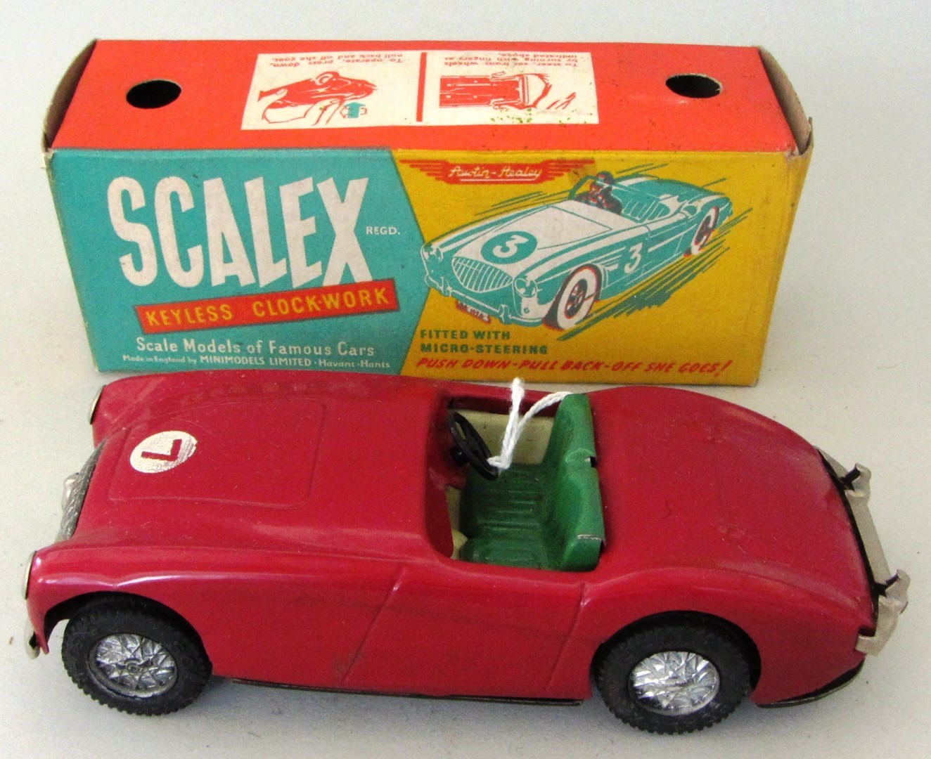 Appraisal: A Scalex keyless clockwork Austin Healey car boxed