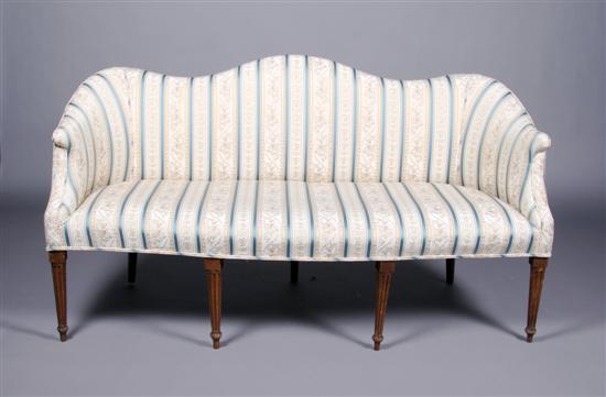 Appraisal: A Hepplewhite Style Sofa Width inches