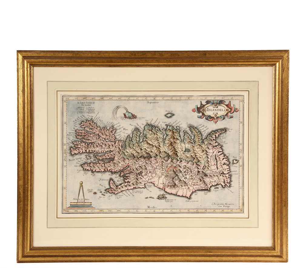 Appraisal: GERARDUS MERCATOR Flanders Germany - - Map of Islandia Iceland