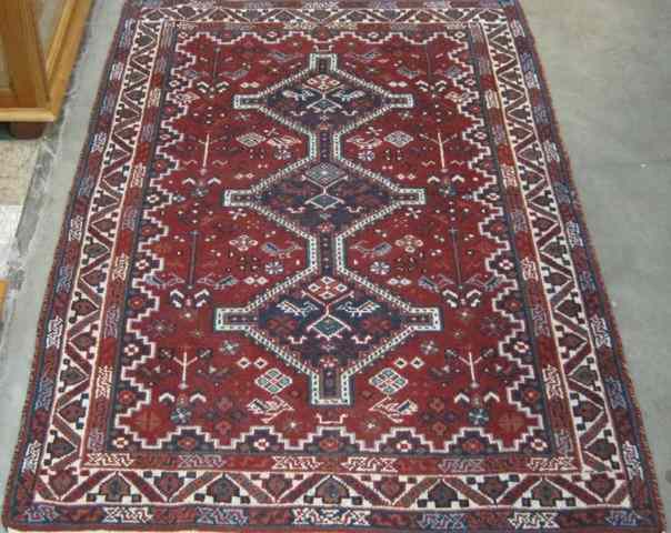 Appraisal: PERSIAN BAKHTIARI AREA RUG Bakhtiari Province southwestern Iranian tribal featuring