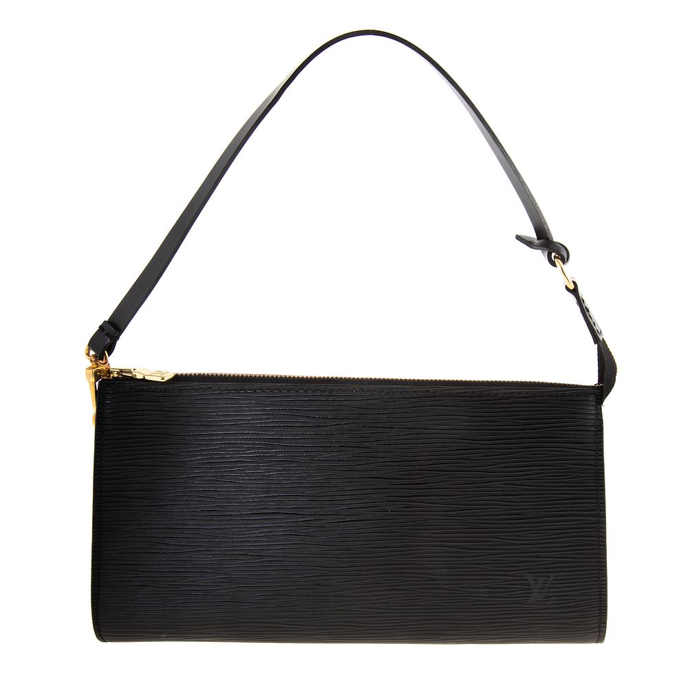 Appraisal: A Louis Vuitton Epi Pochette Accessoires A black Epi leather