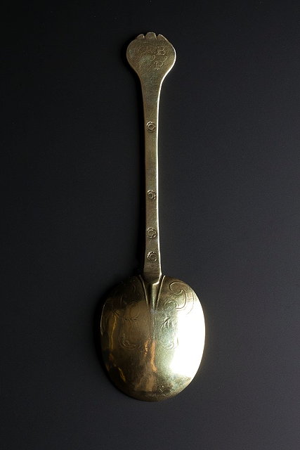 Appraisal: A SILVER GILT PROVINCIAL TREFID SPOON possibly Southampton late th