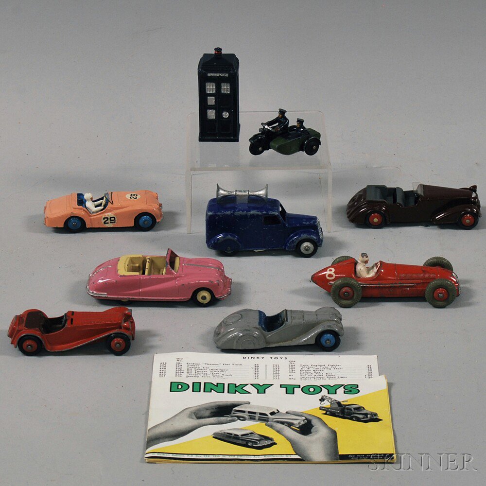 Appraisal: Nine Assorted Die-cast Metal Meccano Dinky Toys including a Frazer