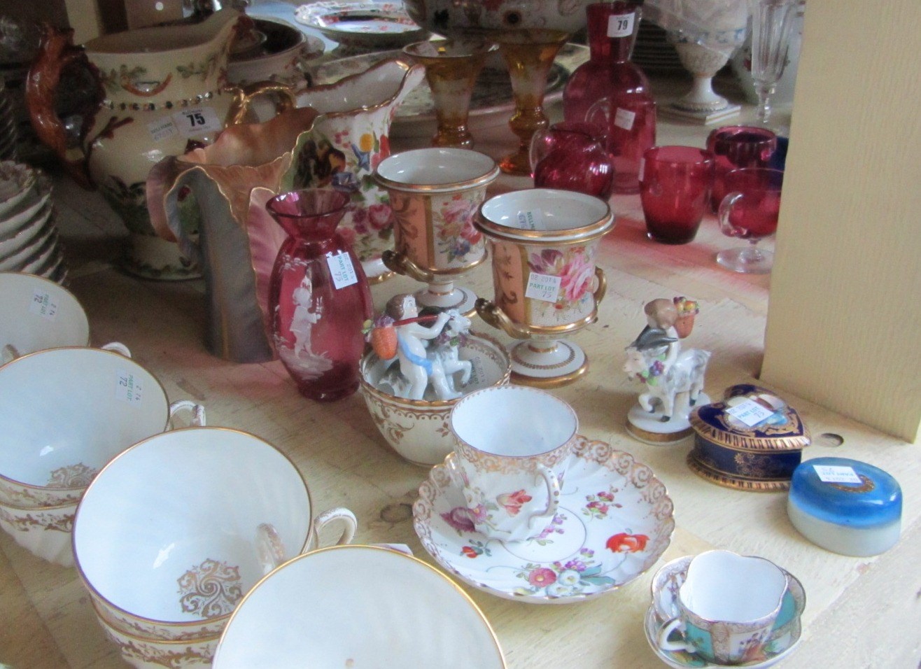 Appraisal: A quantity of ceramics including a Crown Devon fieldings musical