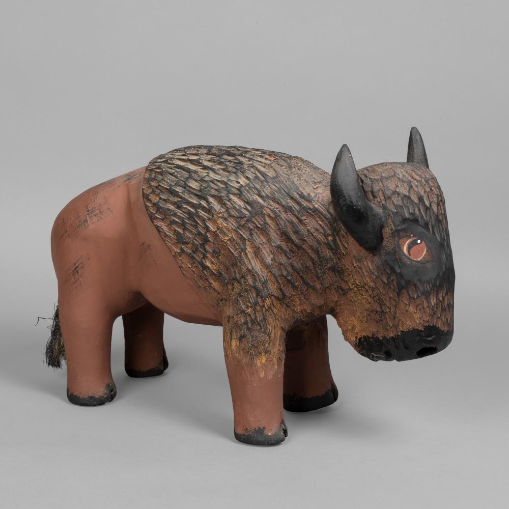 Appraisal: DUANE ALVAREZ BUFFALO Duane Alvarez New Mexico th Century Buffalo