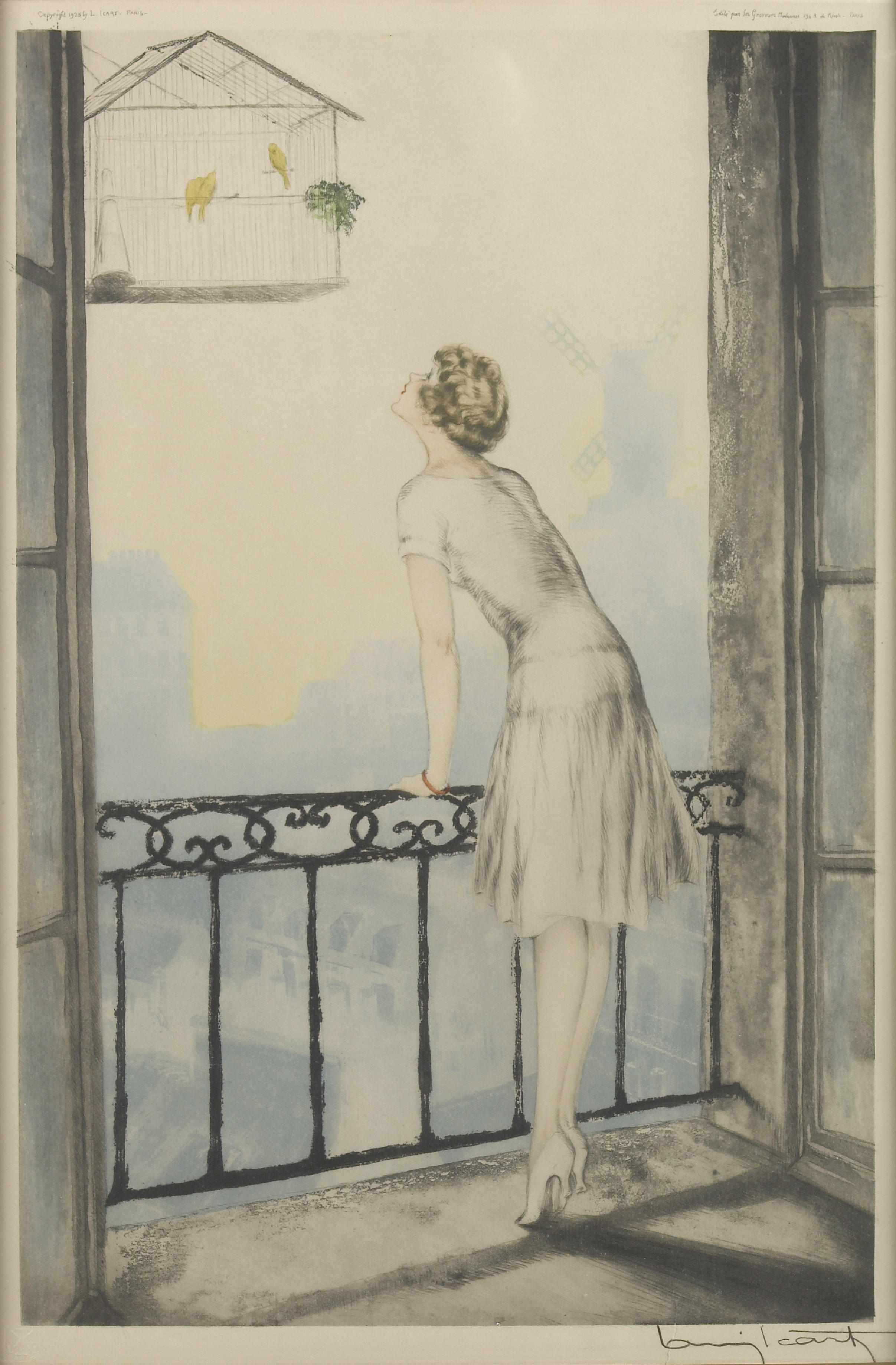 Appraisal: Louis Icart French - Montmartre H C I Etching and