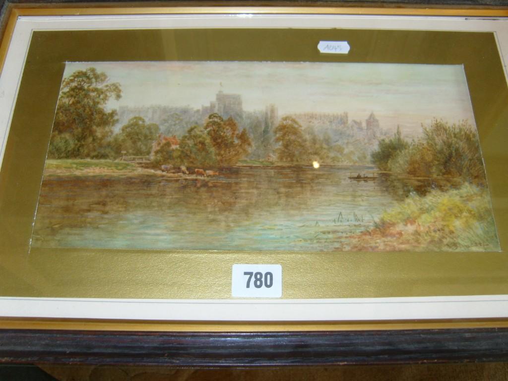 Appraisal: Walter Duncan watercolour study of Windsor Castle from the river