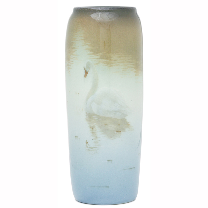 Appraisal: Excellent Rookwood vase Iris glaze with finely detailed and serene