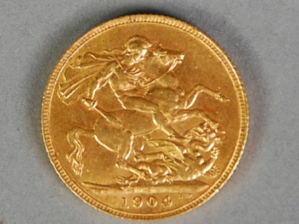 Appraisal: EDWARD VII GOLD SOVEREIGN