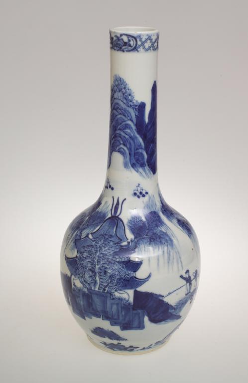 Appraisal: CHINESE PORCELAIN VASE of globe and shaft form painted in