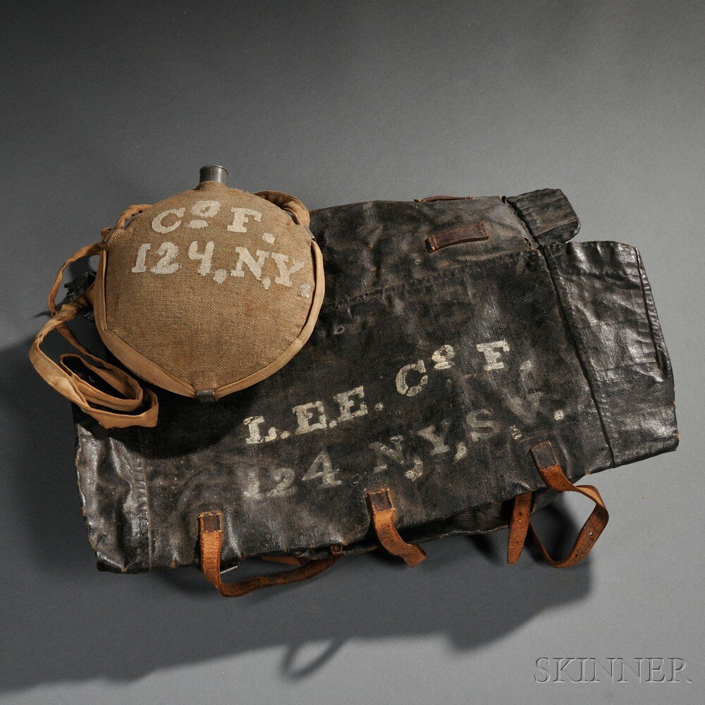 Appraisal: Model Knapsack and Model Canteen of Lemuel E Elston th