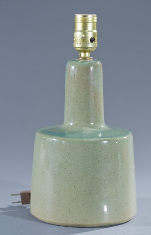 Appraisal: Marshall Studios Ceramic Lamp Base Green and seafoam glaze Retracting