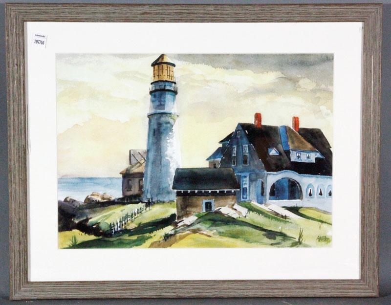 Appraisal: - Shaw W C Alice Harmon Shaw watercolor framed and