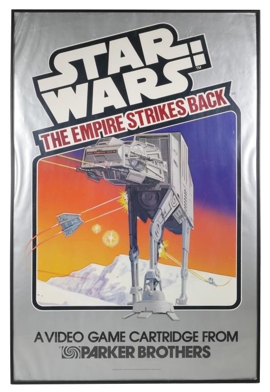 Appraisal: Original video game promotional advertisting poster for the Star Wars