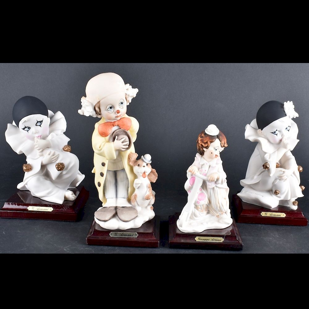 Appraisal: Four Giuseppe Armani Figurines Four Giuseppe Armani Florence Porcelain Young