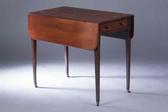 Appraisal: GEORGE IV MAHOGANY PEMBROKE TABLE Early th century Rectangular top