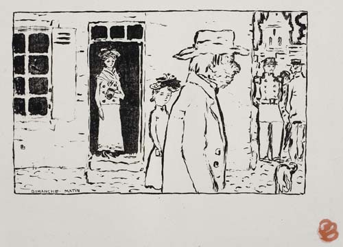 Appraisal: PIERRE BONNARD Dimanche Matin Lithograph on China paper x mm