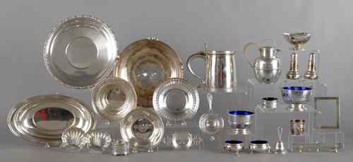 Appraisal: Group of sterling silver tablewares ozt