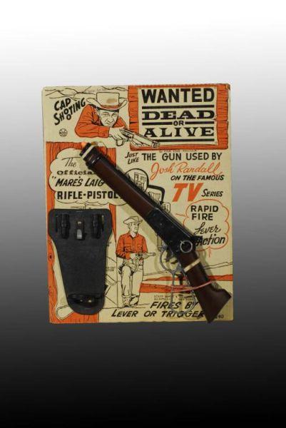 Appraisal: Plastic Wanted Dead Or Alive Mare's Laig Toy Rifle Description