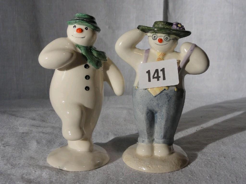 Appraisal: A pair of Royal Doulton figures from The Snowman Gift