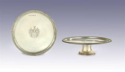 Appraisal: A Queen Anne West Country tazza plain circular with ribbed