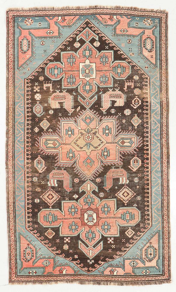 Appraisal: Antique Karabagh Rug Caucasus ' '' x ' '' Antique