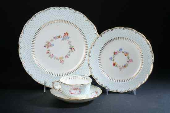 Appraisal: -PIECE MINTONS PORCELAIN DINNER SERVICE Retailed Tiffany Co G pattern