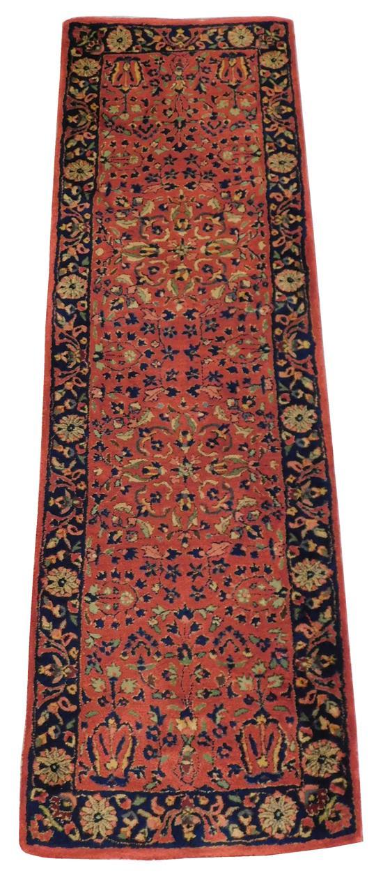 Appraisal: RUG Modern Persian Sarouk style runner ' x ' wool