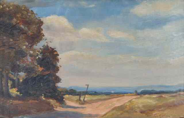 Appraisal: GRAHAM GLEN FLOURISHED - Ludshott Common Hampshire oil on canvas