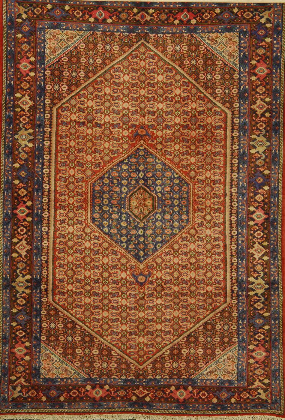 Appraisal: ORIENTAL RUG PERSIAN ' x ' Hexagonal medallion with hexagonal