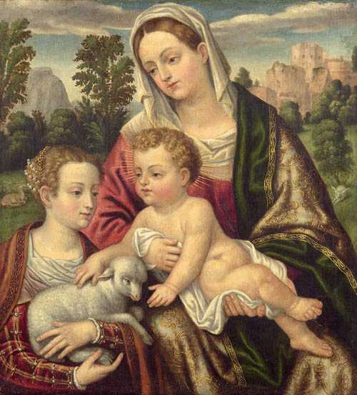 Appraisal: BUONVICINO ALLESSANDRO called MORETTA DA BRESCIA Brescia circle of Madonna