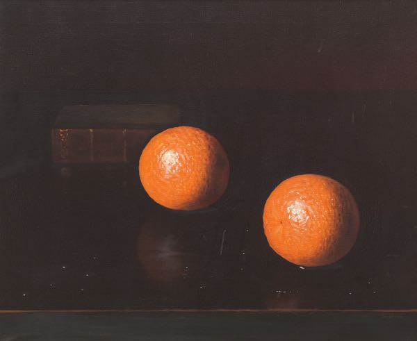 Appraisal: FORTUNATO PIN ITALIAN B x Still life with oranges and