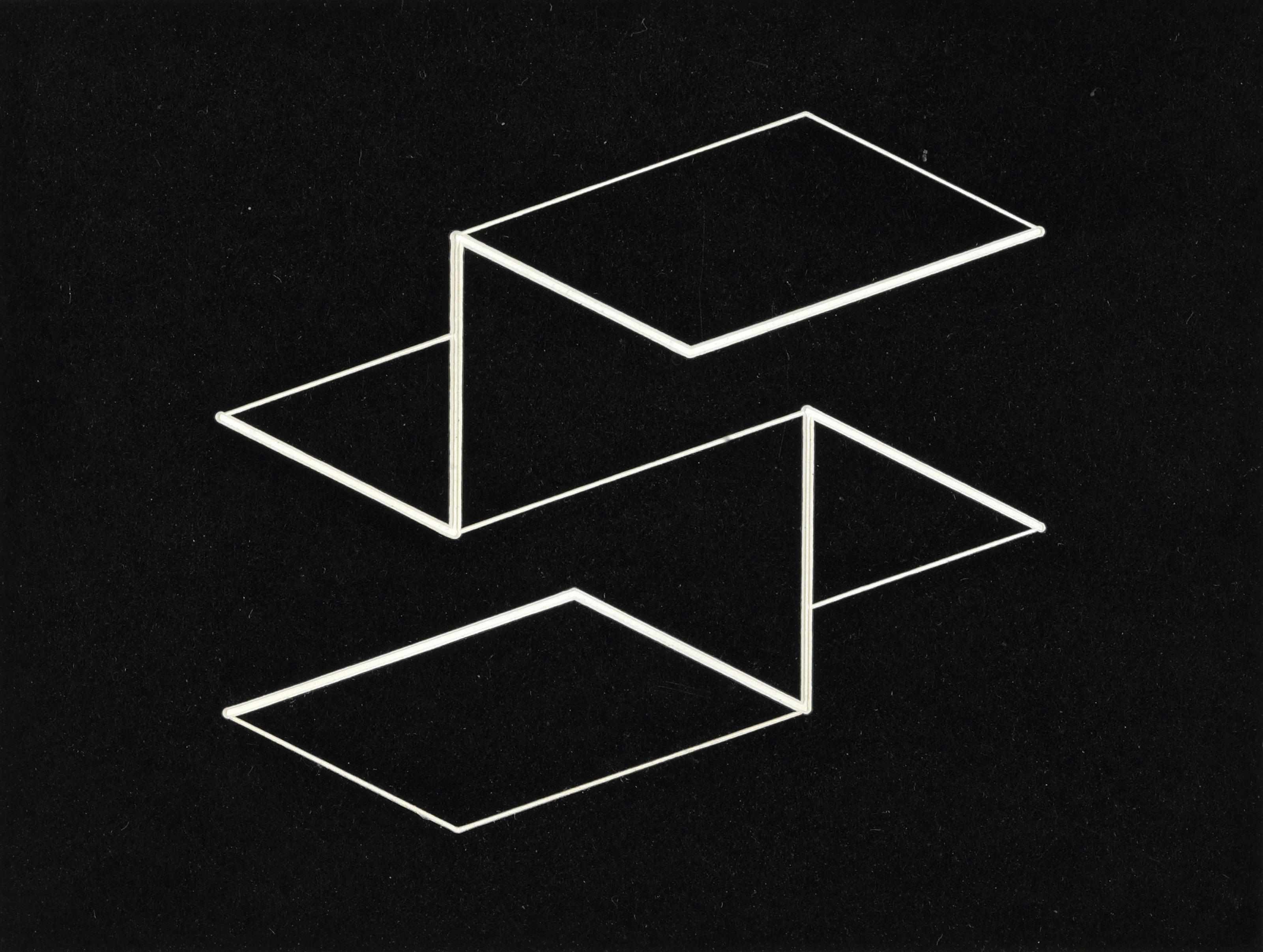 Appraisal: Josef Albers - Structural Constellation engraved vinylite x in x