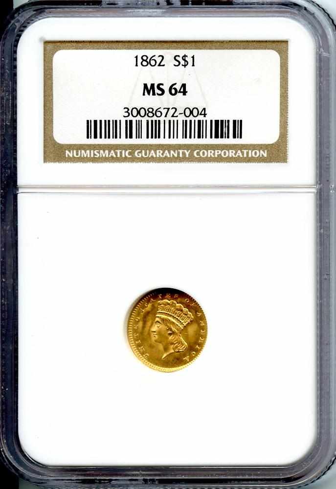 Appraisal: G MS NGC A very lustrous near-Gem Brilliant Uncirculated example