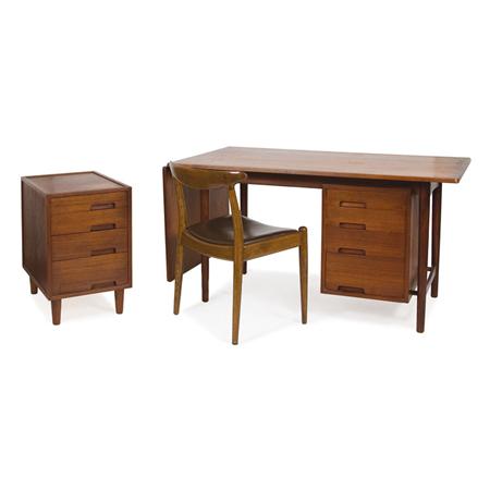 Appraisal: Hans Wegner Danish - Desk with Filing Cabinet and Chair