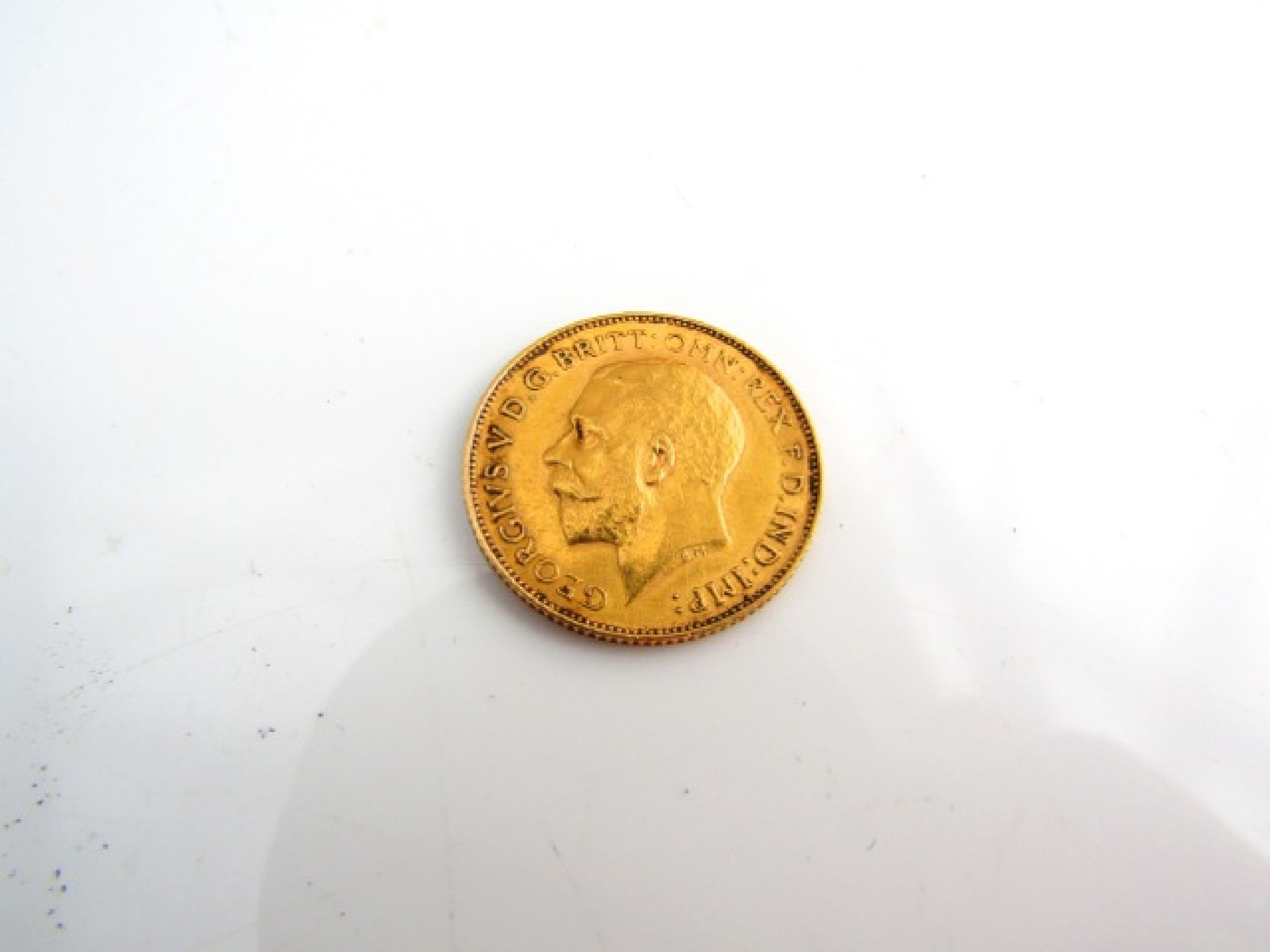 Appraisal: A George V half sovereign g