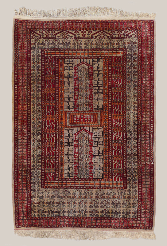 Appraisal: APPROX - YR OLD PAKISTANI BOKHARA HAND KNOTTED WOOL RUG