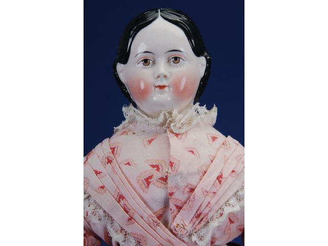 Appraisal: Brown-Eyed China Lady with Greiner Hairstyle Germany ca a fine