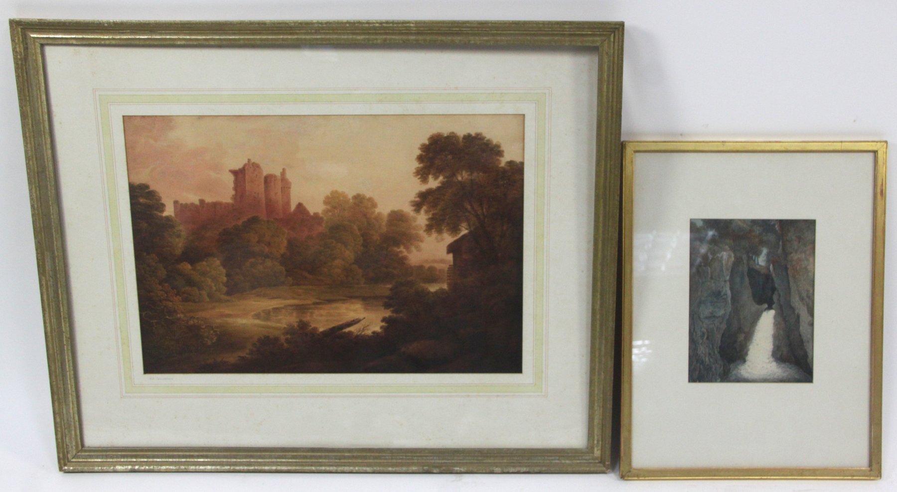 Appraisal: H R Callender Ruined Castle watercolour and watercolour of a