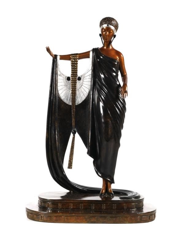 Appraisal: Erte bronze Glamour sculpture limited edition signed The opulent and