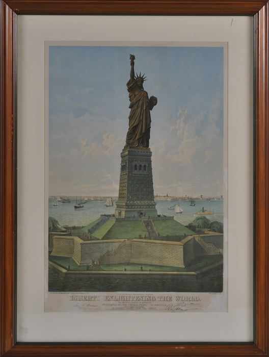 Appraisal: AMERICAN SCHOOL LIBERTY ENLIGHTENING THE WORLD Copyright and published by