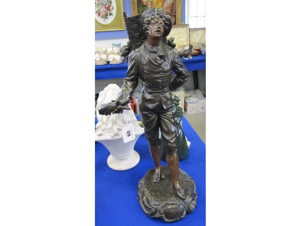 Appraisal: Spelter figure 'Marchand de legumes'